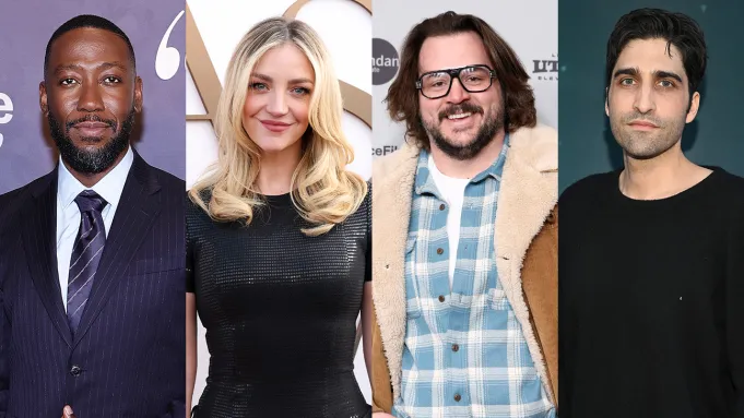 Lamorne Morris, Abby Elliott, Michael Strassner, and Joey Bicicchi