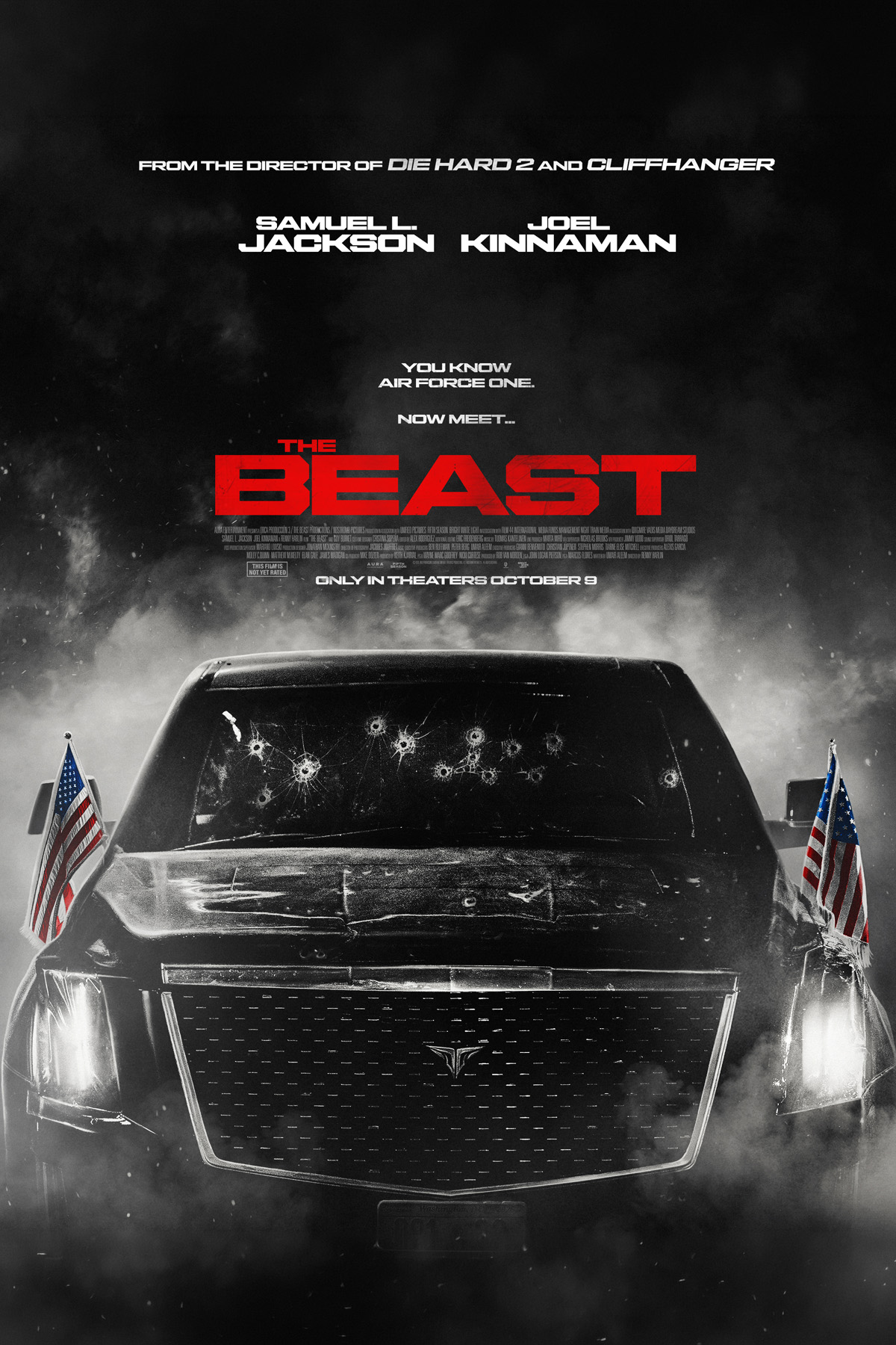 The Beast theatrical teaser poster featuring the presidential vehicle